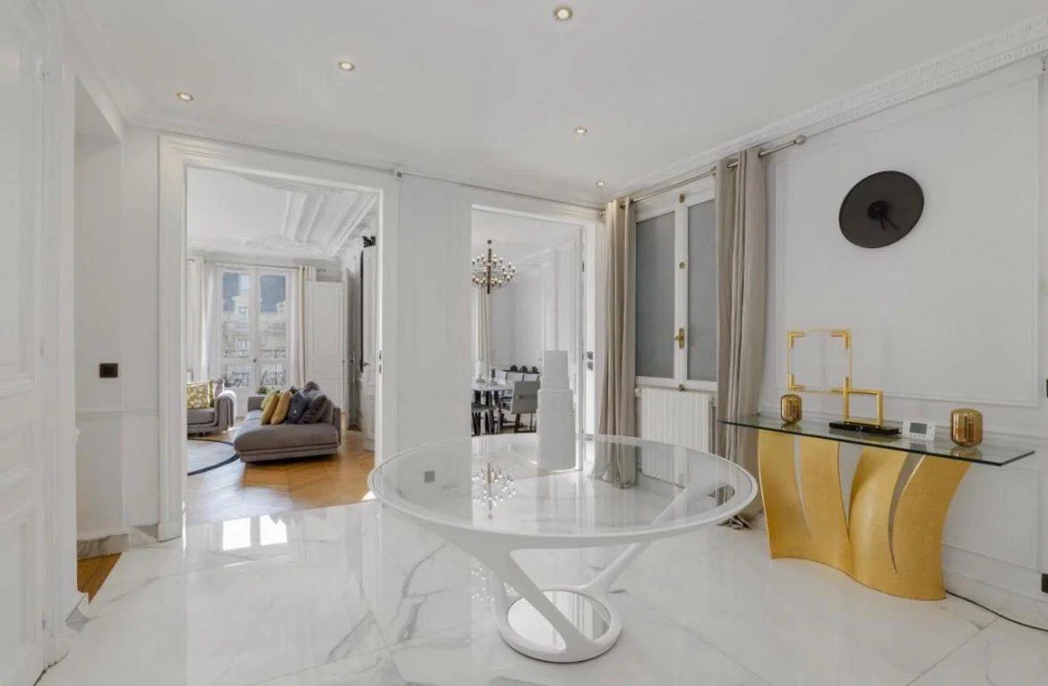 Living room flooded with light