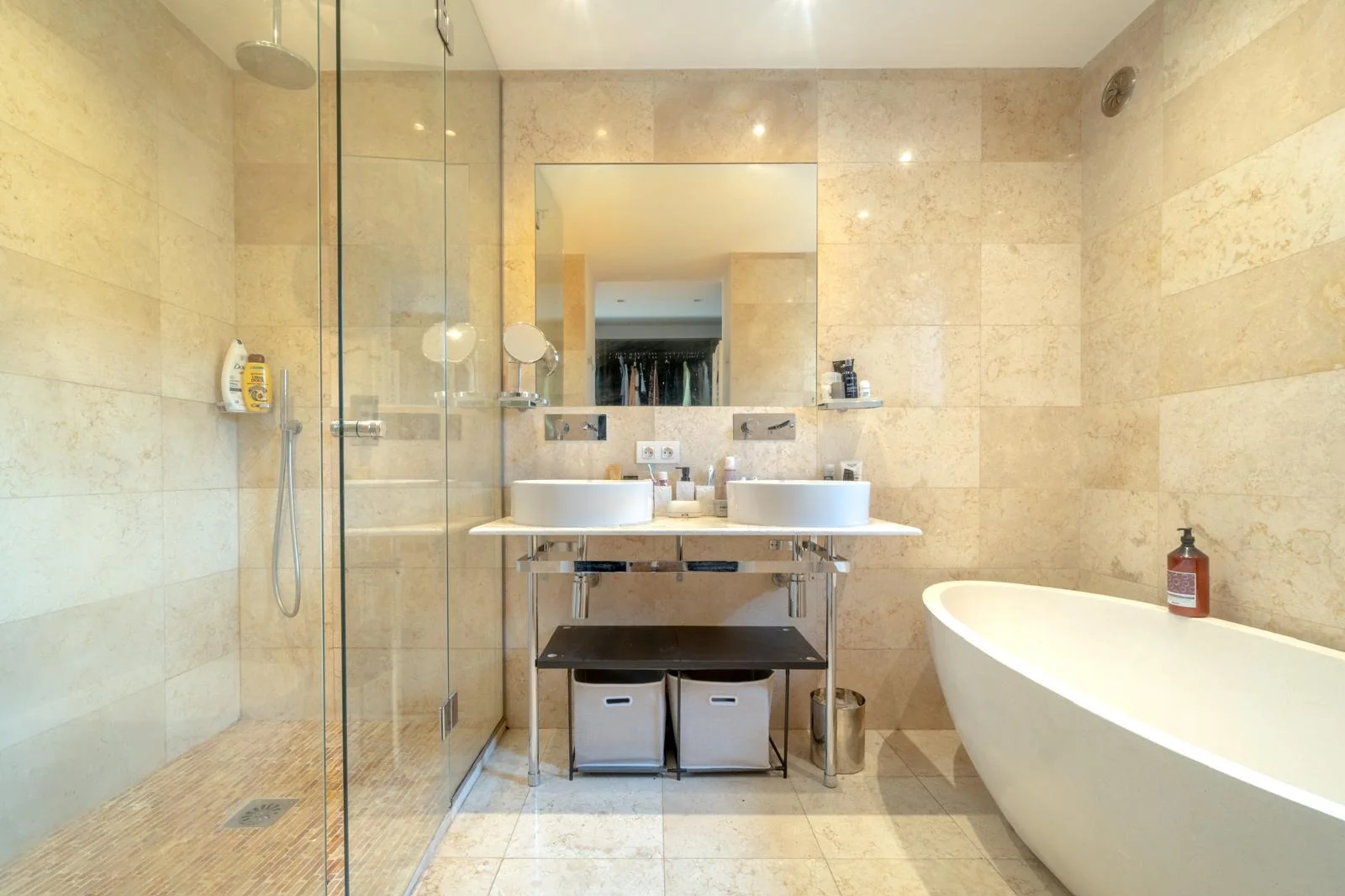 Bathroom with walk-in shower