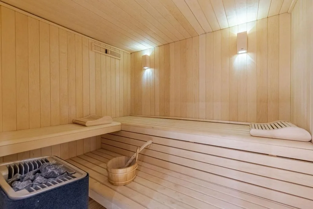 Sauna finlandais bois clair